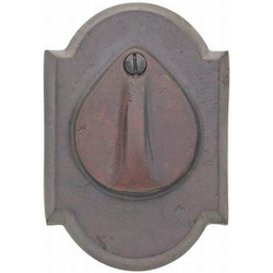 # 1 Plate and Flap Single Cylinder Deadbolt, Medium Bronze