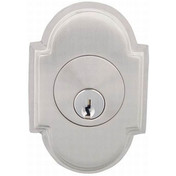 # 8 Single Cylinder Deadbolt for 1-3/8 Inch to 2-1/8 Inch Door, Satin Nickel
