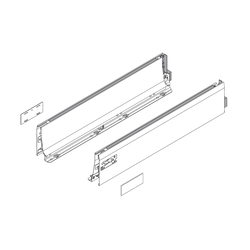 Tandembox D- 18 inch Drawer Profile Left/Right Stainless Steel