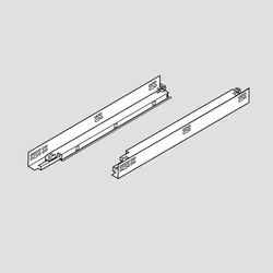 Tandem 569H Series, 18 Inch, 5/8 Inch Max Drawer Thickness, Blumotion Soft Close Undermount Drawer Slide, Heavy Duty Full Extension, 150 lb Load Rating