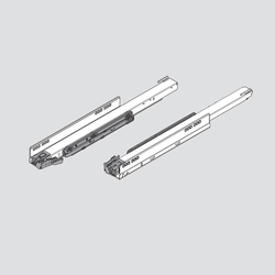 Legrabox 18 inch Cabinet Profile with Blumotion Left/Right Tip On