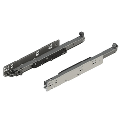 Movento 769 21 Inch length Heavy-Duty Full Extension Undermount Soft Close Slide for 5/8 Inch Drawer Sides, Side Mount Only, 170 lb. Load Rating, Locking Clips Required 
