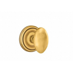 20% OFF Egg Door Knob 2-3/8 Inch Backset Passage With Regular Rose for 1-1/4 Inch to 2 Inch Door, French Antique Brass