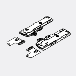  Movento Tip-On Blumotion Push-To-Open Unit with Trigger for 18 to 24 Inch Length Movento Slides. Synchro-Rod, Slides and Adapters Sold Separately, Weights 88 to 155 Pounds 
