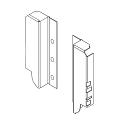 Tandembox Rear Fixing Bracket Set Nickel
