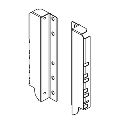TandemBox Rear Fixing Bracket L/R "D inch Grey