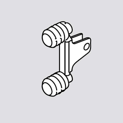 Legrabox M Front Fixing Bracket Expando Sold Each
