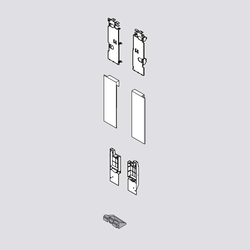 Legrabox C Interior Front Fixing Bracket Set Orion Gray