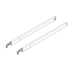 Tandembox 18 inch Top Gallery Rod Set Stainless Steel