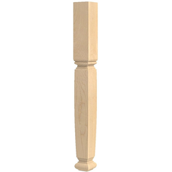 18% OFF 3.75 Inch Square x 35.25 Inch Height Square English Estate Island Column, Red Oak