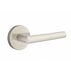 Stuttgart Door Lever Right Handed 2-3/8 Inch Backset Privacy With Disk Rose for 1-1/4 Inch to 2 Inch Door, Satin Nickel