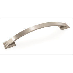 Candler 6-5/16 Inch Center to Center Satin Nickel Cabinet Pull