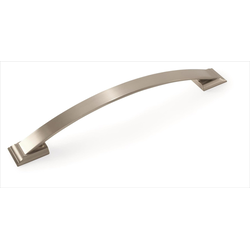 Candler 8 Inch Center to Center Satin Nickel Cabinet Pull