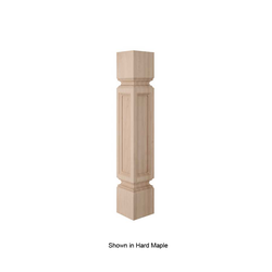 Madeline Traditional Column Unfinished Red Oak