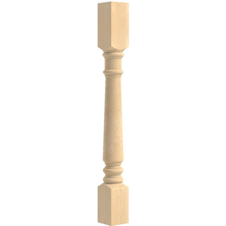 18% OFF 3.5 Inch Square x 34.5 Inch Height Double Square Island Column, Hard Maple
