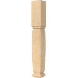 18% OFF 5 Inch Square x 35.25 Inch Height Large Diameter Square English Estate Island Column, Cherry