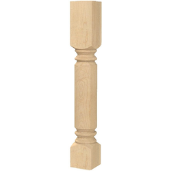5 Inch Square x 35.25 Inch Height Large Diameter Plain Greco Roman Classic Island Column, Paint Grade