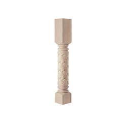 Weaved Classic Roman Large Diameter Column Unfinished Hard Maple