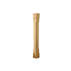 Metro Petite Island Column Unfinished Hard Maple