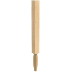 2.75 Inch Square x 29 Inch Height Mid-Century Jacobsen Leg, Hard Maple
