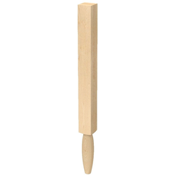 2.75 Inch Square x 34.5 Inch Height Mid-Century Jacobsen Vanity Column, Walnut