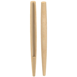 2.625 Inch Diameter x 34.5 Inch Height Notched Danish Modern Vanity Column, Hard Maple